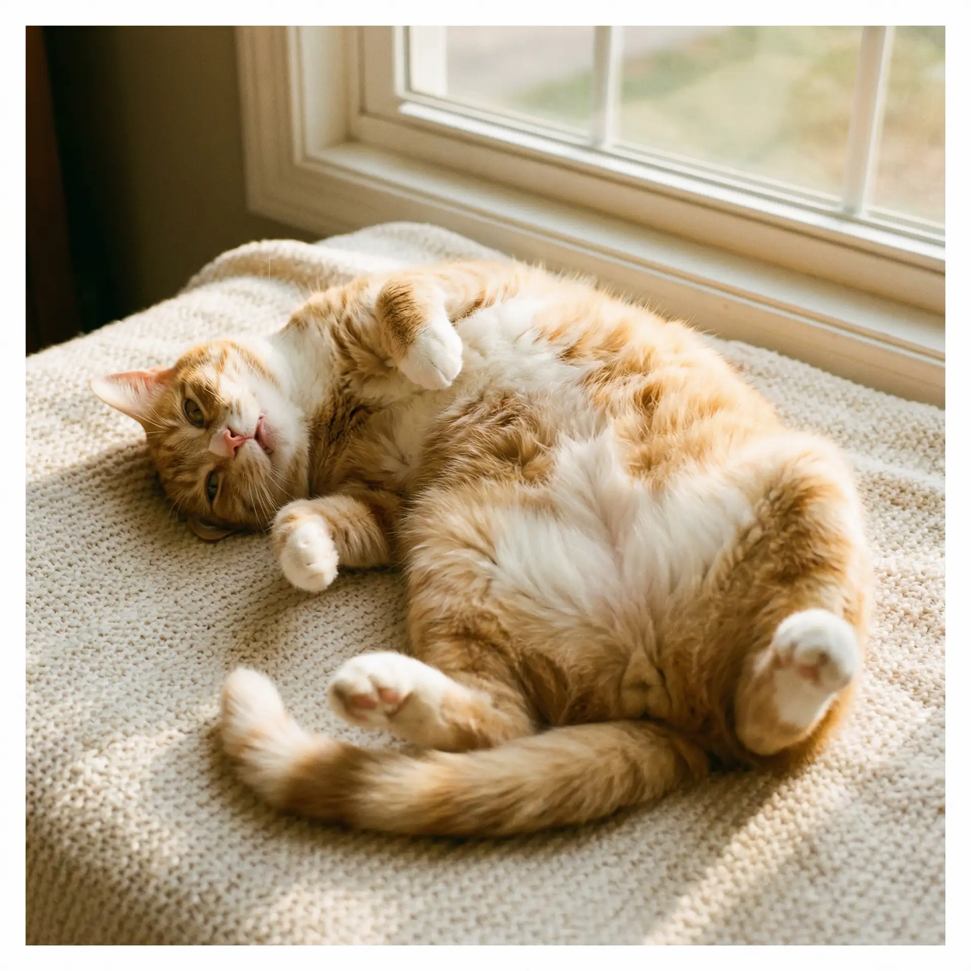 猫咪仰躺露出肚皮 - 强奸犯
